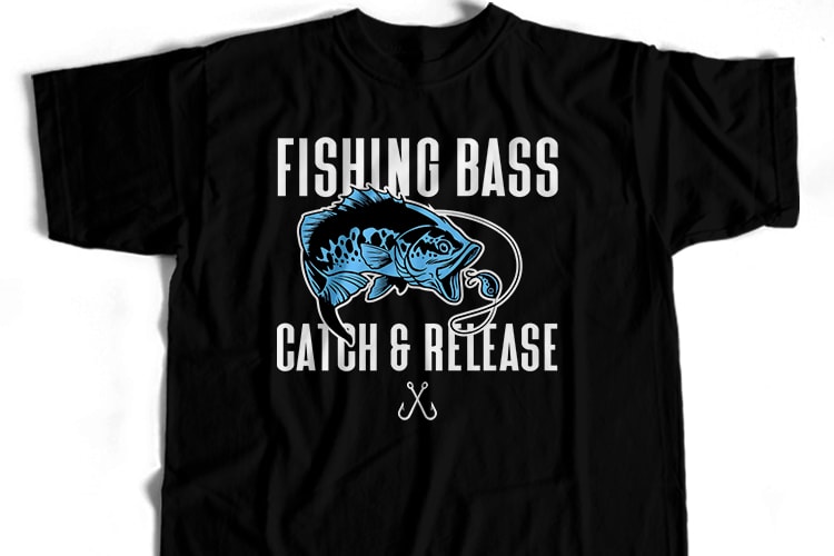 46 Best Selling Fishing T-Shirt Design Bundle For Commercial User