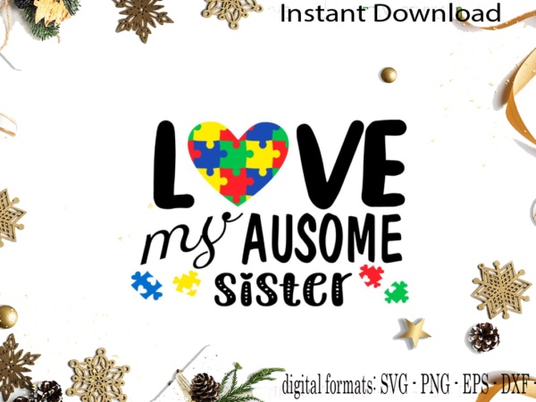 Autism awareness gift idea svg sublimation files t shirt vector