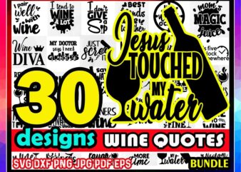 Wine SVG Bundle | 30 Wine SVG Designs | Funny Wine Vectors | Cut File | Clipart | Printable | Vector | Commercial Use | Instant Download 573034719