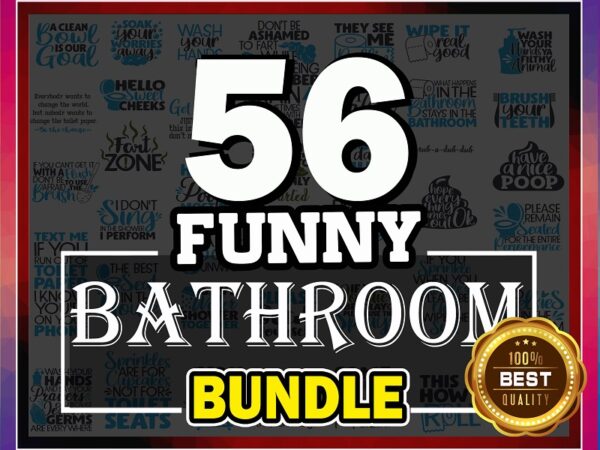 40 funny bathroom bundle, bathroom cut file, funny bathroom clipart, bathroom quotes, printable vector, commercial use, instant download 781868588