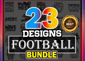 Football SVG Bundle | Love Football SVG Cut Files | Commercial | Instant Download | Printable Vector Clip Art | Football Mom Dad Shirt Print 802337260