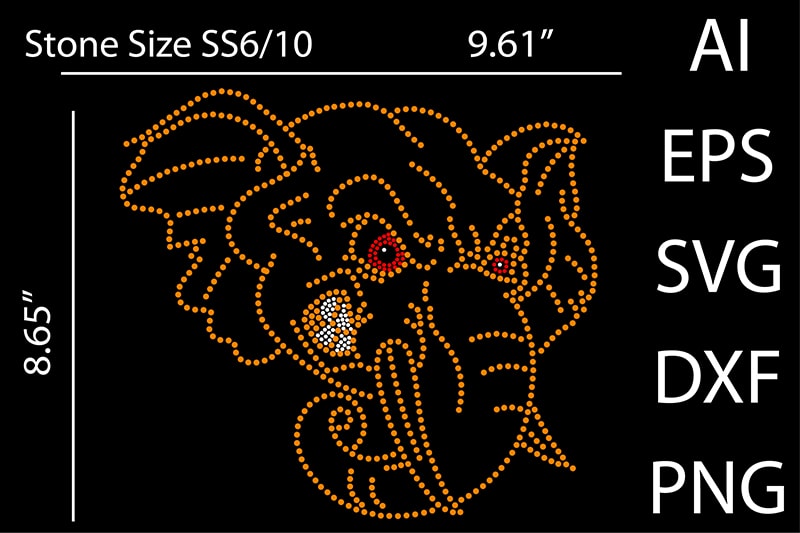 Best Selling Custom Rhinestone Design Bundle for commercial use.