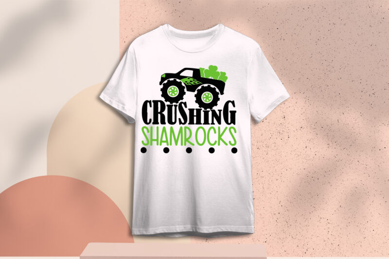 St Patrick Day Crusing Shamrocks Truck Leaves Diy Crafts Svg Files For Cricut, Silhouette Sublimation Files, Cameo Htv Prints