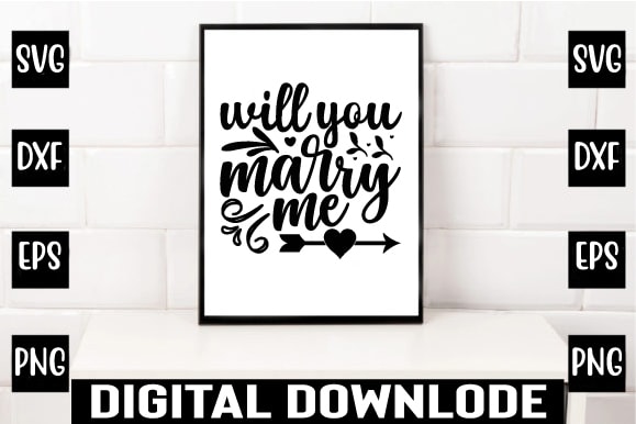 Will you marry me t shirt design for sale
