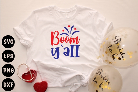 Boom y`all t shirt template