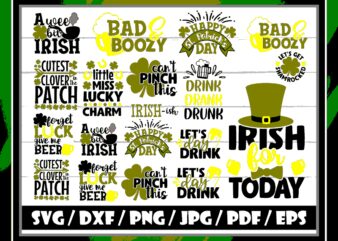 30 Designs St Patrick’s Day SVG Bundle, Happy St Patrick’s Day, Cut File, Clipart, Printable, Vector, Commercial Use, Instant Download 783889289