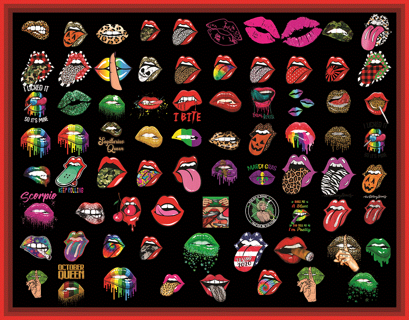 75 Rolling Stone Tongue and Lips PNG Bundle, Leopard tongue PNG, Rolling Stone, Funny Designs Png, Merry Christmas png, Digital download 905632512