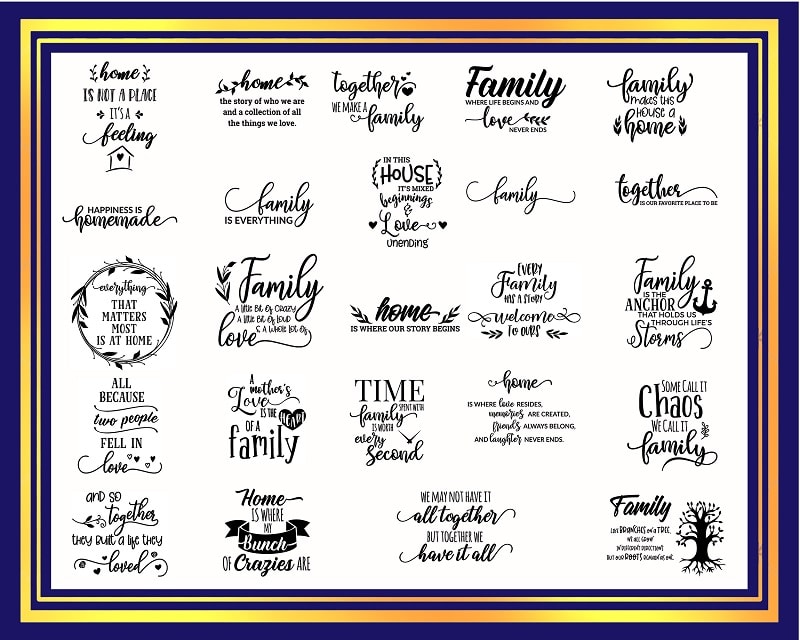 Family Quotes svg bundle,for cricut and sillouette 871929385
