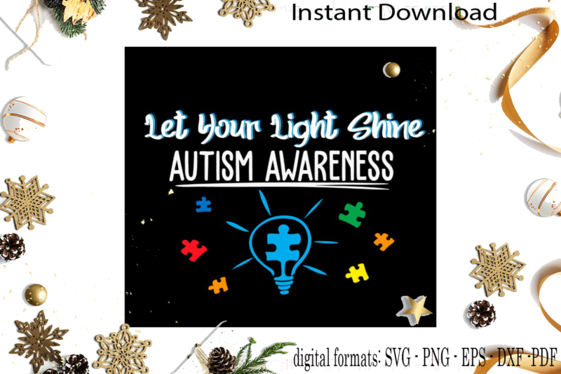 Autism Awareness Gift Idea SVG Sublimation Files