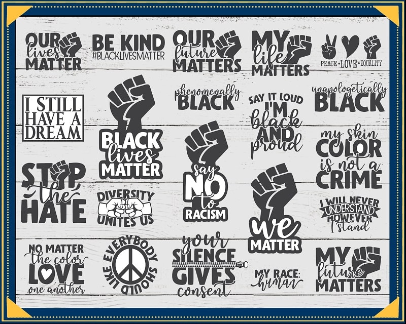 Black Lives Matter SVG Bundle | 21 Designs | Cut File | Clipart | Printable | Vector | Commercial Use Instant Download 823855941