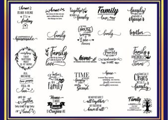 Family Quotes svg bundle,for cricut and sillouette 871929385 t shirt graphic design