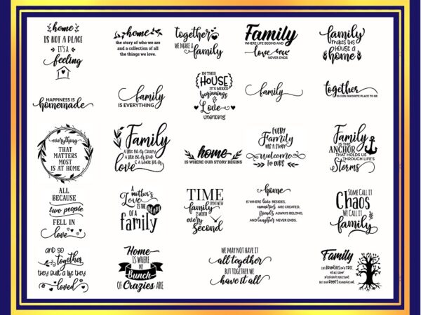Family quotes svg bundle,for cricut and sillouette 871929385 t shirt graphic design