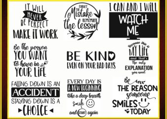 Inspirational Quotes svg Bundle, for cricut and sillouette 871945535