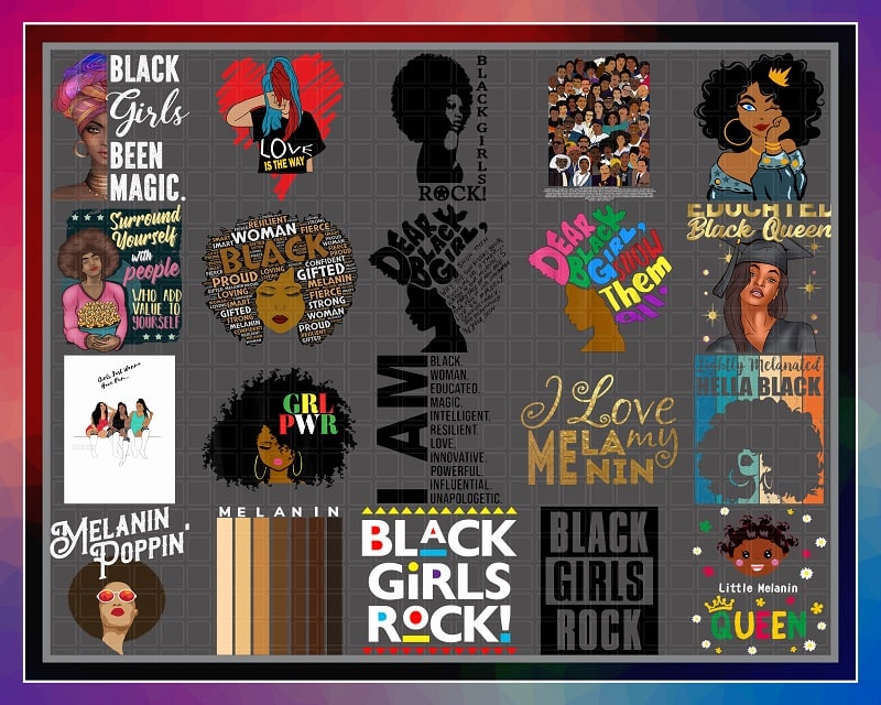 Bundle 29 Black Girl Png, Educated Black Queen Png, Black Girls Rock, Melanin Poppin, Strong Black Women, Girl Power Png, Digital Download 892915462