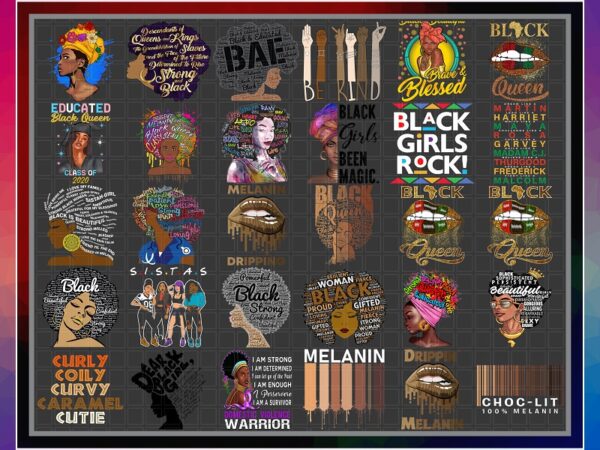 Bundle 50 designs melanin png, black nurse magic, bae black, educated afro, black girl graduation 2020, curly coily curvy png, png digital 910853833