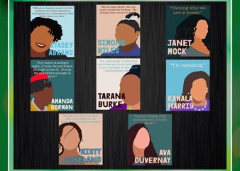 Empowered Women of History, More Changemakers, Printable Images for Classroom, Office, Home, Work, Empowered Women of History Sayings 936307074 vector clipart