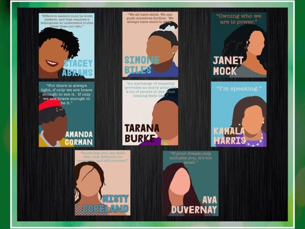 Empowered women of history, more changemakers, printable images for classroom, office, home, work, empowered women of history sayings 936307074 vector clipart
