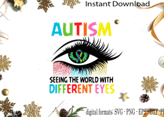 Autism Awareness Gift Idea SVG Sublimation Files t shirt vector