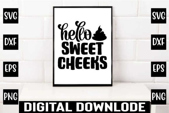 Hello sweet cheeks graphic t shirt