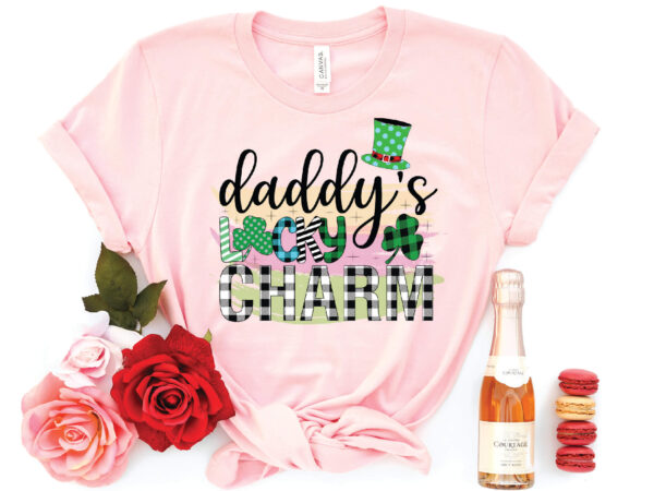 Daddy’s lucky charm sublimation t shirt vector illustration