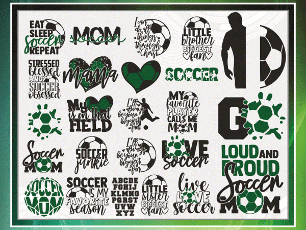 24 soccer svg bundle, love soccer svg cut files, commercial, printable vector, soccer mom, live love soccer, shirt print, instant download 802338894