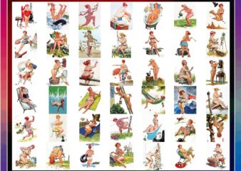 100 Designs Hilda 10 Illustrations, Picture Poster Art Clipart, Cartoon, Pinup Pin up, Plus Size, Vintage Antique Retro, Digital Download 715118047