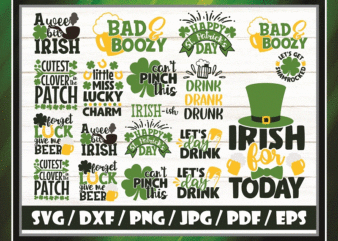 30 Designs St Patrick’s Day SVG Bundle, Happy St Patrick’s Day, Cut File, Clipart, Printable, Vector, Commercial Use, Instant Download 783889289