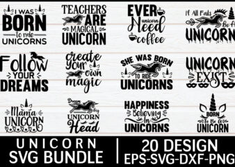 Unicorn SVG Cut File Bundle
