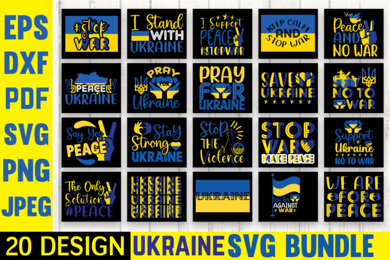 Ukraine svg bundle