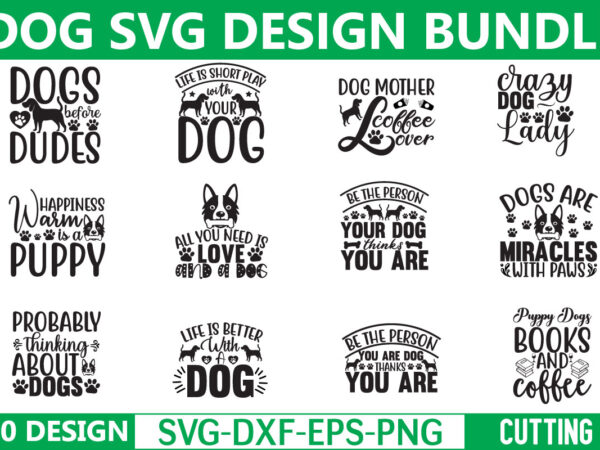 Dog svg bundle t shirt vector illustration