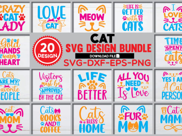 Cat svg bundle 20 design