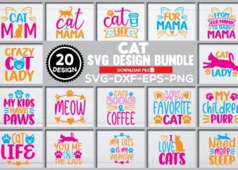 CAT SVG BUNDLE 20 DESIGN