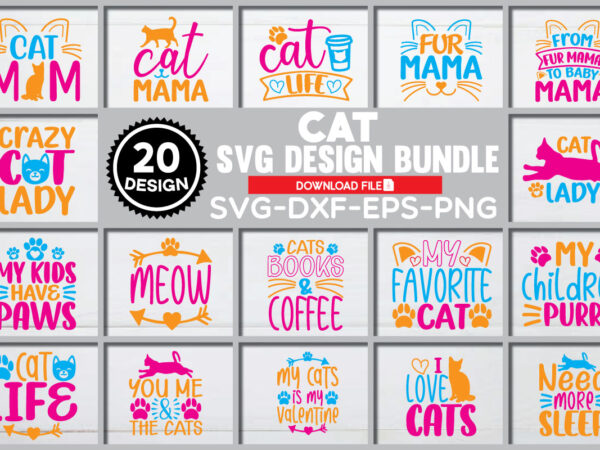 Cat svg bundle 20 design