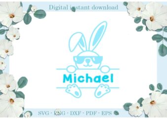 Easter Day Gifts Blue Michael Rabbit Diy Crafts Rabbit Svg Files For Cricut, Easter Sunday Silhouette Trending Sublimation Files, Cameo Htv Print
