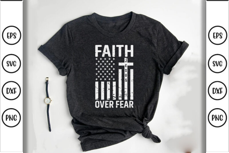 Patriotic Christian, Faith, Jesus Tshirt Designs Bundle