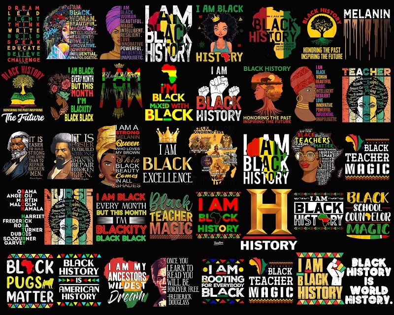 Bundle 100+ Black History Png, I Am Black History Png, Black History Month PNG, Black Pride Png, Afro Women Png, Sublimation Digital 936211778