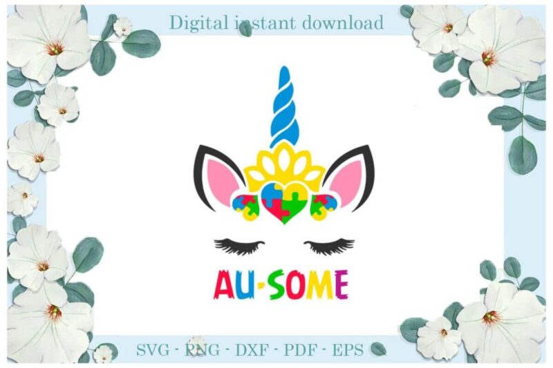 Autism Unicorn Puzzle Gifts Diy Crafts Svg Files For Cricut, Silhouette Sublimation Files, Cameo Htv Print