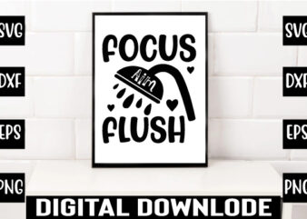 focus aim flush t shirt graphic design