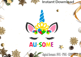 Autism Awareness Gift Idea SVG Sublimation Files