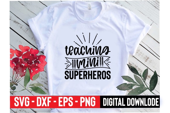 Teaching mini superheros t shirt designs for sale