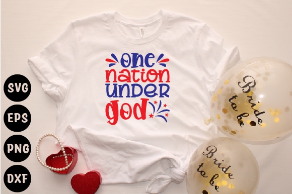 One nation under god t shirt design online