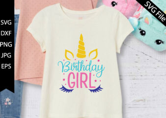 Birthday girl t shirt template