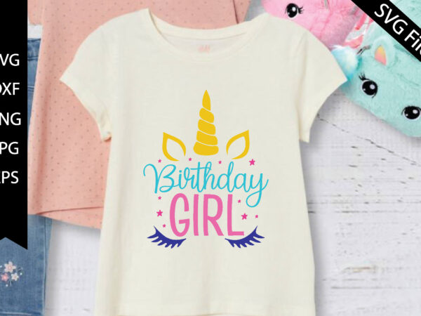 Birthday girl t shirt template