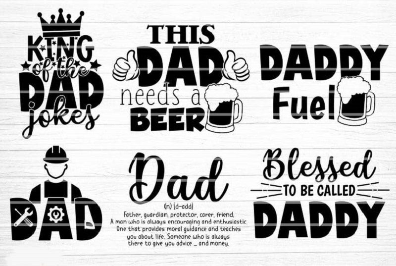 40 Dad Bundle SVG, Dad Life Vector Printable Cliparts, Funny Dad Quotes Svg, Father Svg, Dad Sayings, Dad Shirt Print Svg, Digital Download 798950774