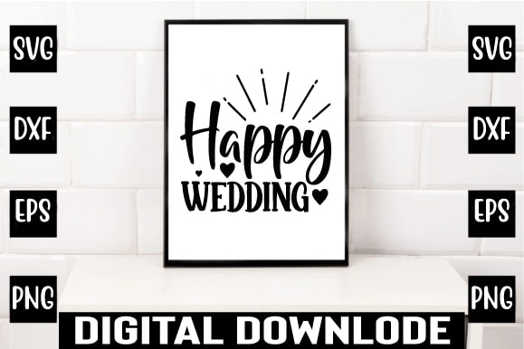 Happy wedding graphic t shirt