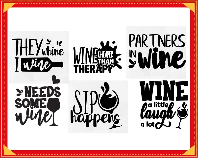 30 Wine Quotes SVG Bundle, Jesus Touched My Water, Funny Wine Quotes, Wine Diva Cut File, Wine Clip Art, Commercial Use, Instant Download 573034719