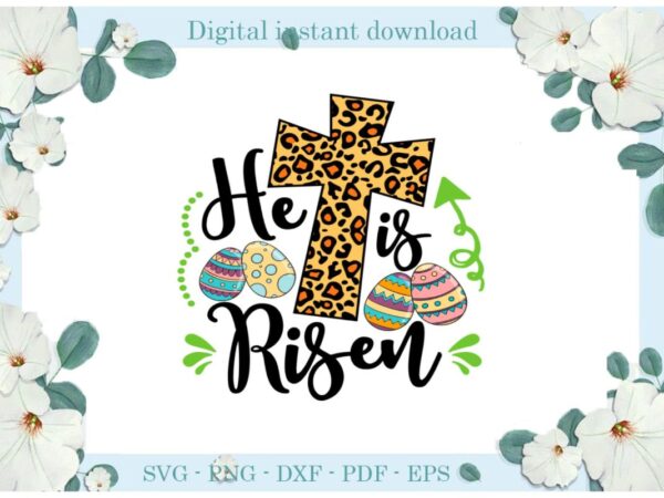Easter day gifts leopard spots christian cross diy crafts christian cross svg files for cricut, easter sunday silhouette treanding sublimation files, cameo htv print vector clipart