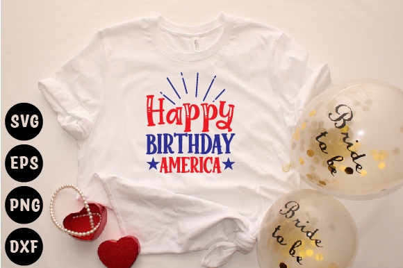 Happy birthday america graphic t shirt