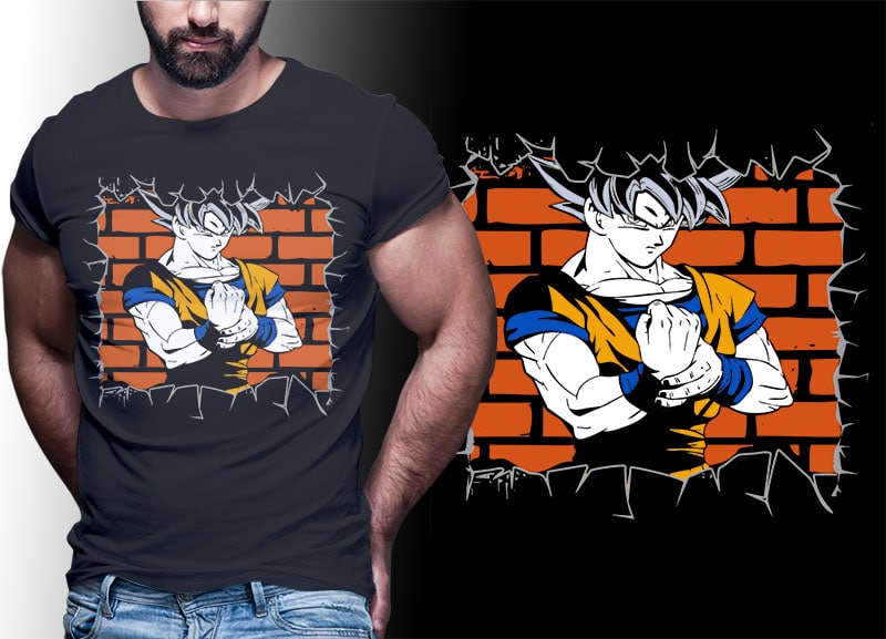 59 ANIME DRAGONBALL tshirt designs bundle