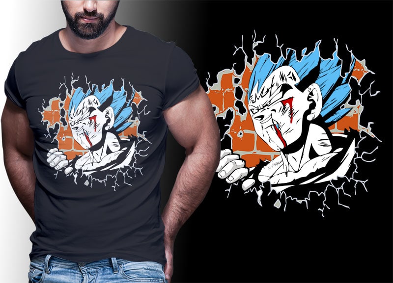 59 ANIME DRAGONBALL tshirt designs bundle